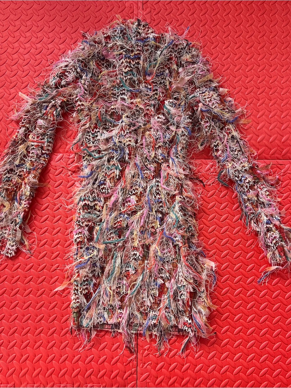 Long Sleeve Fringe Mini Dress from Mew Mews - Picture 3 of 4